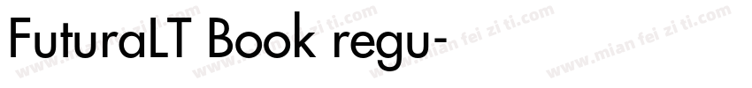 FuturaLT Book regu字体转换